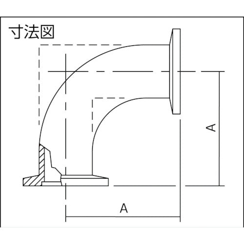 Edwards 真空ポンプ用エルボ NW25 C10514420 1 個