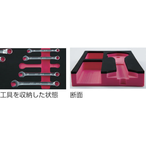 KTC 공구 상자용 옵션 우레탄 트레이 폭 600×높이 30 mm 폴리에틸렌 SK37112ET2A1 1장