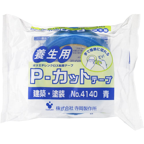 TERAOKA P-컷 테이프 NO. 4140 파랑 50mmX25M 4140 B-50X25 1권