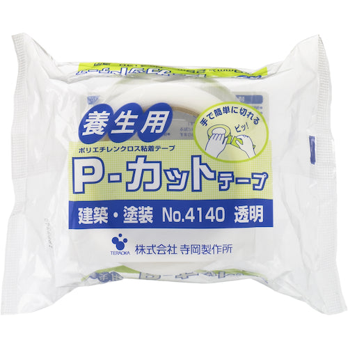 TERAOKA P-컷 테이프 NO. 4140 투명 50mmX25M 4140 TM-50X25 1권