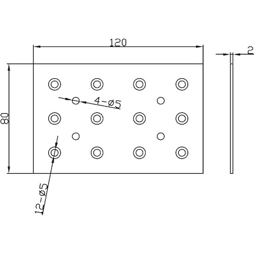 TRUSCO 2×4 서포트 흑분체 도장 대금물 24S-81BK 1개