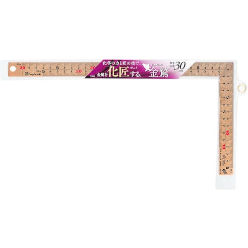 SK 금곡척 30cm 쾌단 눈금 두꺼운 광건 핑크 골드 PGMT-30CKD 1개