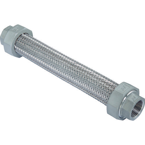 ZENSHIN Flexible Metal Hose (Non-welded, Union Type, Stainless Steel Type) Nominal Diameter 15A (1/2 inch) Z-10000NW-15-300 1 pc