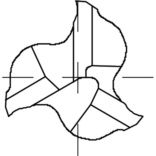 오미 초경 3장 칼날 스퀘어 엔드밀(쇼트) 칼날수 3 칼날 직경 3mm OES3S-0030 1개