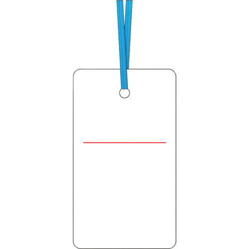 つくし ケーブルタグ 荷札式 白無地 両面印刷 ビニタイ付き 30-E 1 枚