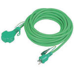 NICHIDO Triple Pokkin Extension Cord with Earth 20m Green PPT20E 1 pc
