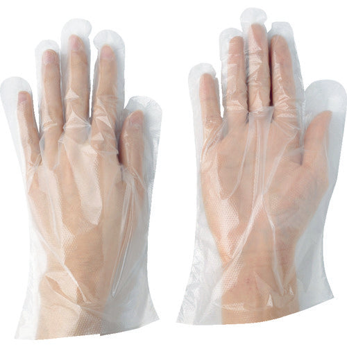 Kawanishi Polyethylene Gloves Kata Embossed (1 bag (box) = 100 gloves) 2016-L 1 bag