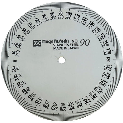 SK 프로트랙터 No. 193 90mm 정원형 스테인리스 마무리 PRT193-90 1개