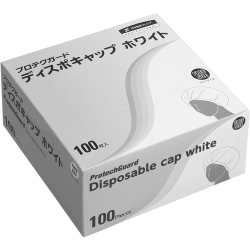 Crecia Protect Guard Disposable Caps White (100 pieces) 68120 1 box