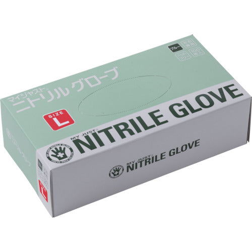 東京パック MJニトリルグローブ ブルーPF L (100枚入) MJN-L 1 箱