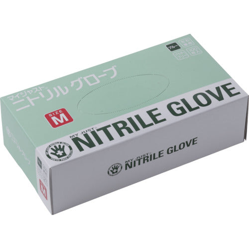 Tokyo Pack MJ Nitrile Gloves Blue PF M (100 pieces) MJN-M 1 box