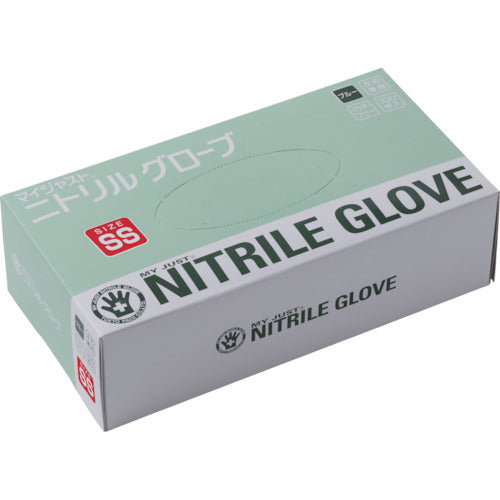 도쿄 팩 MJ 니트릴 글로브 블루 PF SS (100 매입) MJNSS 1 상자