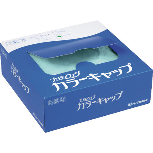 Tokyo Pack Pretty Color Cap Green (100 pieces) PCC-G 1 box