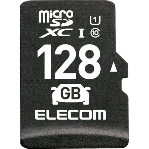 ELECOM microSDXC card for car use, high durability, UHS-I, 128GB, MF-DRMR128GU11, 1 piece