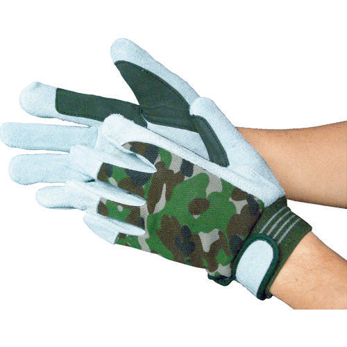 富士グローブ 牛床革手袋 JS−128LL ジャストオイル甲メリマジック 5345 1 双