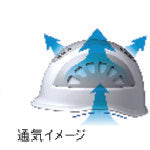 ミドリ安全 小サイズヘルメット ABS製 通気孔付 SC-17BVRA(S)-KP-W/GY 1 個