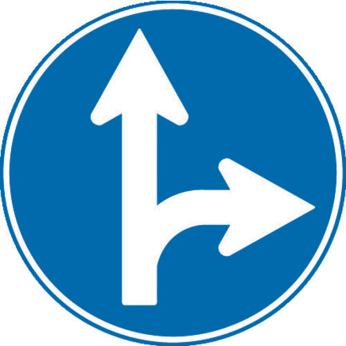 TORG Melamine Sign "No entry outside AR specified direction" ARR-311-AR 1 sheet