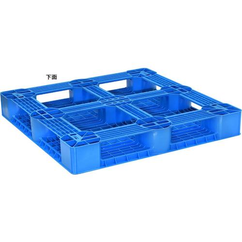 TRUSCO Resin Pallet Single Side 4 Way 1100X1100 Blue SLA-1111N-B 1 Piece