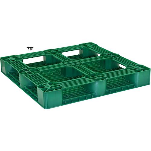 TRUSCO 樹脂パレット 片面4方差 1100X1100 緑 SLA-1111N-GN 1 枚
