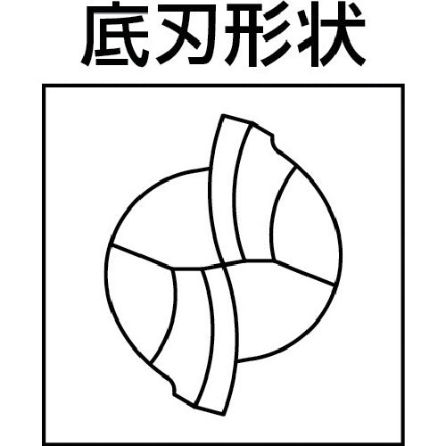 NS 無限コーティング 2枚刃ボールエンドミル MSB230 R1(D6) MSB230 R1-D6 1 本