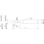 NS 高硬度用2枚刃ロングネックスクエアエンドミル MHRH230 Φ0.1×0.3 MHRH230 0.1X0.3 1 本