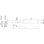 NS 高硬度用4枚刃ロングネックスクエアエンドミル MHRH430 Φ1.5×14 MHRH430 1.5X14 1 本