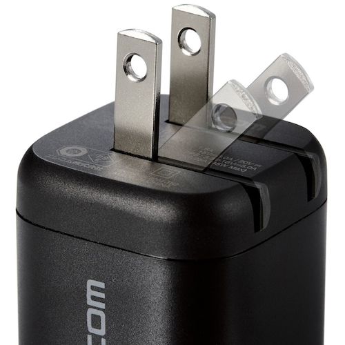 ELECOM AC Adapter for Notebook PCs USB Charger 45W Type-C1 Port Black ACDC-PD2245BK 1 pc