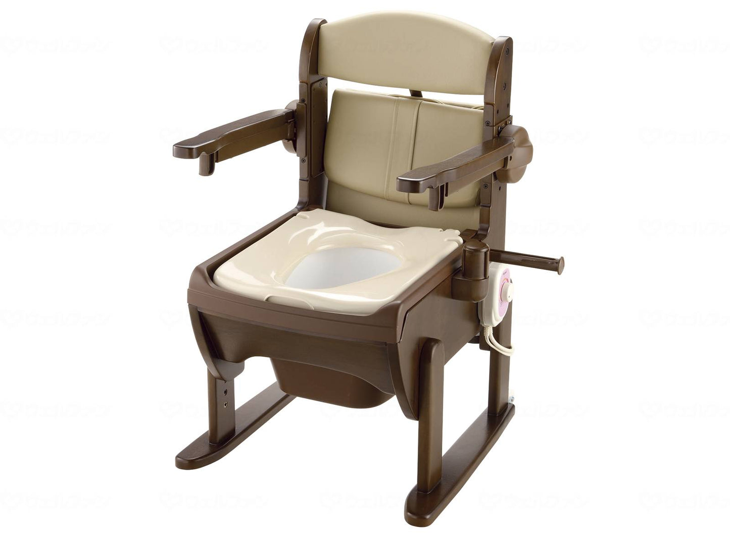 리첼 목제 빛나는 정리 쉬운 화장실 팔걸이 튀는 난방 변기