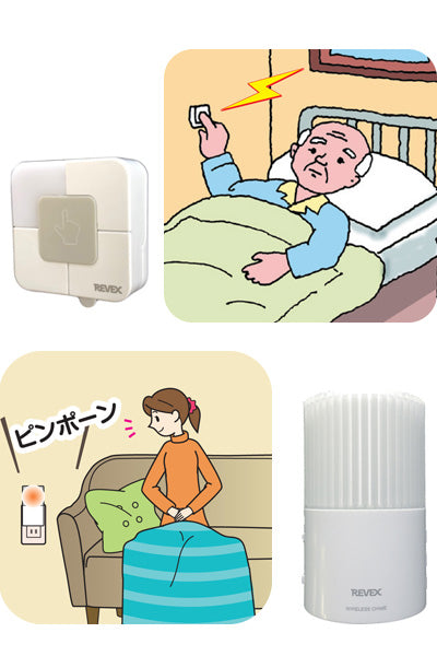 방우형 푸시 버튼 콘센트식 호출 차임 세트 / XP210B 1 세트