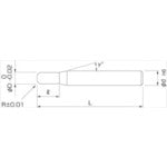 NS 無限コーティング ラジアスエンドミル MSRS230 Φ2.5XR0.5 MSRS230 2.5XR0.5 1 本