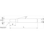 NS 無限コーティング ラジアスエンドミル MSRS230 Φ2XR0.5 MSRS230 2XR0.5 1 本