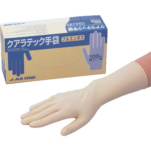 AS 쿠알라텍 장갑 풀 엠보스(파우더 프리) M(100장입) 1-8448-32 1상자
