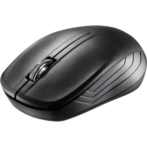 BAFFALO Wireless (2.4GHz) IR LED Mouse, 3-Button Type, Simple Package Model, Black, BSMRW21BKZ, 1 pc
