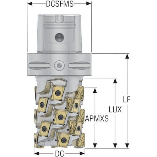 세코 밀링 스퀘어 T4 커터 C6-R217.94-050-081-12.4SA 1개
