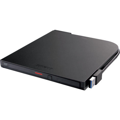 BAFFALO USB3.2(Gen1) 대응 휴대용 DVD-ROM 드라이브 읽기 전용 모델 DVSM-PTR8U3-BKA 1개