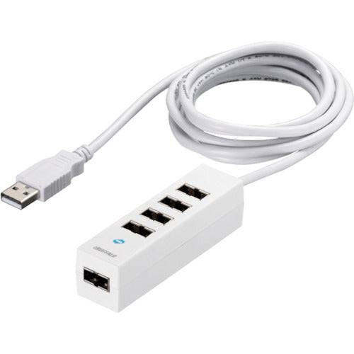BAFFALO Both USB Hub Both USB Ports USB 2.0 Hub 5 Port Type White BSH5UD20WH 1 pc