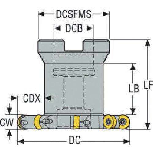 세코 밀링 사이드 커터 335.18/25 커터 R335.29I-080.10.27-8N-R5A 1개