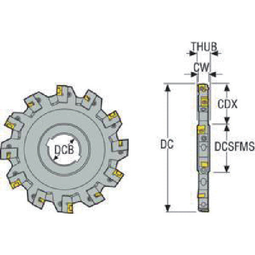 SECO Milling Side Cutter 335.18/25 Cutter 335.18-125.1215.40-5N 1 pc