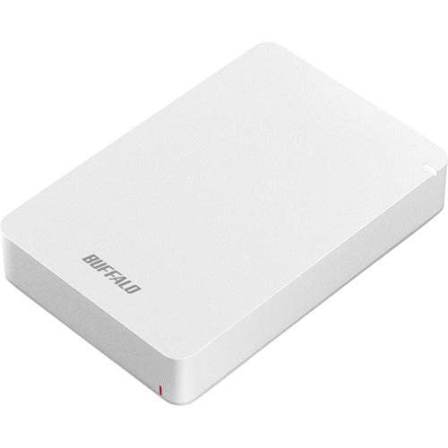 BAFFALO USB3.1(Gen.1)対応 耐衝撃ポータブルHDD 5TB ホワイト HD-PGF5.0U3-GWHA 1 個