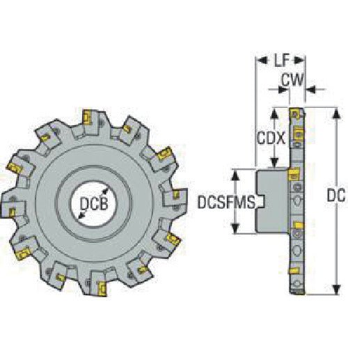 セコ フライス サイドカッタ335.18/25 カッター R335.18-080.1215.27-3N 1 個