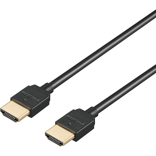 BAFFALO HighSpeed HDMI 케이블 부드러운 타입 2m 블랙 BHDY20BK 1개