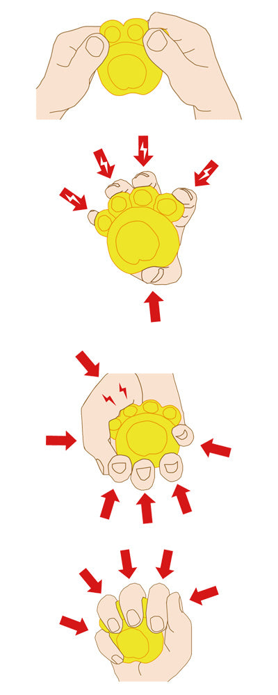 わくわくエクササイズ にくきゅう / イエロー(レギュラー) 1 個