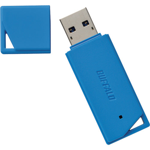 BAFFALO USB3.1(Gen1)/USB3.0対応 USBメモリー バリューモデル 64GB ブルー RUF3-K64GB-BL 1 個