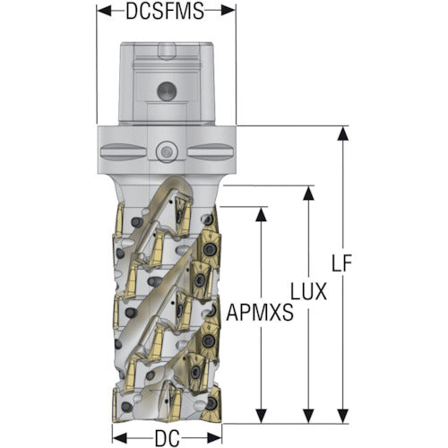 세코 밀링 터보 밀 커터 C6-R217.69-063-107-12.5SAN 1 개
