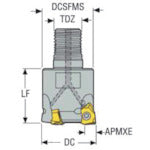 Seco Milling Cutter ISO Standard R217.79-2040.RE-08-3A 1 pc