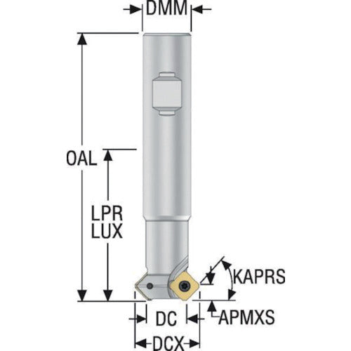 세코 밀링 ISO 표준 커터 R215.49-3225.3-12 1 개