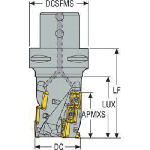 Seco Milling Turbo Mill Cutter C5-R217.69-054-044-12.4AN 1 piece