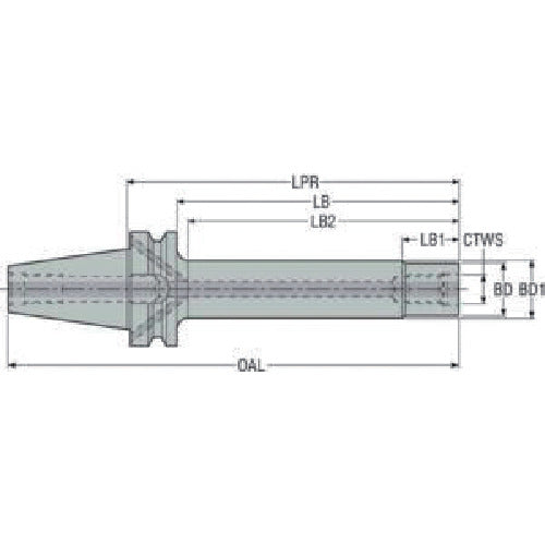 세코 밀링 금형용 커터 BT50ADB-M20-145 1개