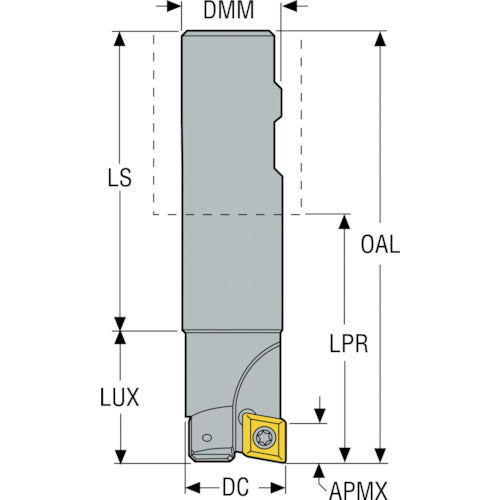 세코 밀링 센터 칼날 숄더 커터 R216.
