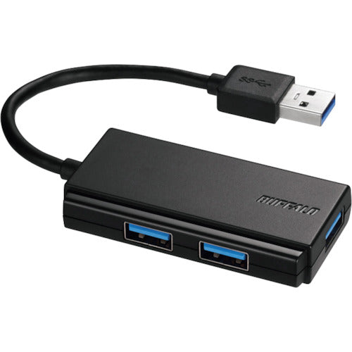 BAFFALO USB 3.0 Bus Powered 3-Port Hub Black BSH3U100U3BKZ 1 pc